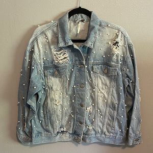 Free People Pearl Denim Jacket